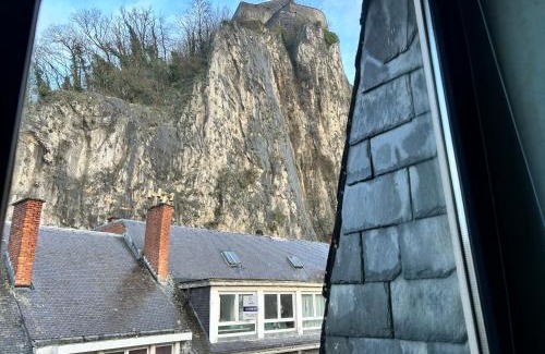 Leffe Apartment | Ô Reflets - Le Reflet Meuse - Appart 1 room view "Meuse" with terrace