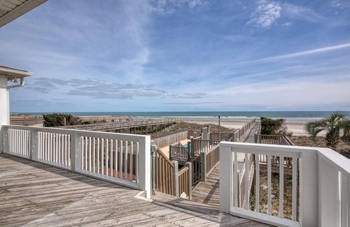 Sunset Beach House | OCEAN FRONT - West End Home @ OIB on the Sound and Sea! Private Pool