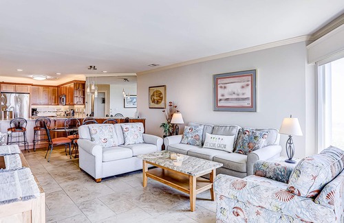 Folly Field Condo | Oceanfront condo w/free WiFi, balcony, shared pool & tennis court, & private W/D