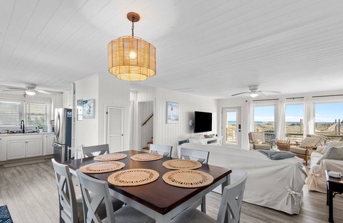 Atlantic Beach House | Oceanfront Family Cottage: Hot Tub, Heated Pool. Game Room & Stunning Beach View