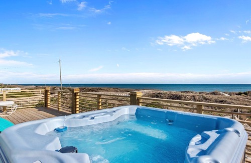 Atlantic Beach House | Oceanfront Family Cottage: Hot Tub, Heated Pool. Game Room & Stunning Beach View