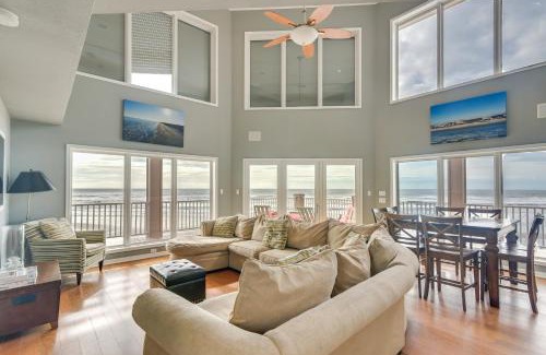 Spanish Grant House | Oceanfront Galveston Beach House Steps to Sand!