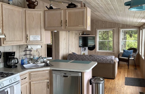 Steuben Cottage | Oceanfront Retreat on Dyers Bay With Amazing Sunsets! Fishing off dock