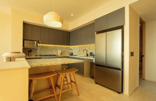 Barra de Potosi Condo | Oceanfront Sunsets and Private Pool in Playa Blanca