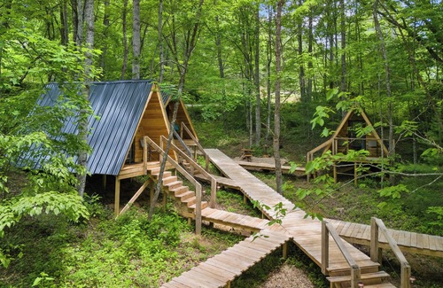 Hartford Cabin | Off-Grid Mini A-Frame in Hartford, TN- Cabin Q