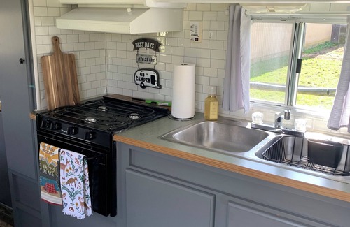 Brownfield House | Ohiopyle & Frank Lloyd lovers tourist dream. Ohiopyle visitors love our camper.