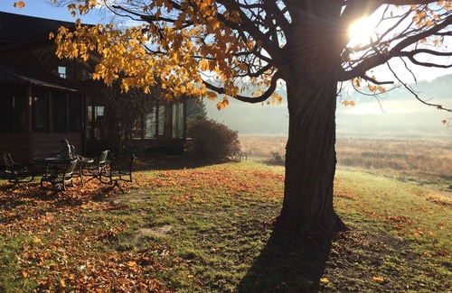 Wyoming Cottage | On 278 pristine acres, 1 acre fishpond, close to all Spring Green attractions!