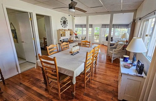 Moravia Cottage | ON LAKE! Peaceful Private Level Beach, Pet Friendly,Stream,Dock,Woods,Rowboat!