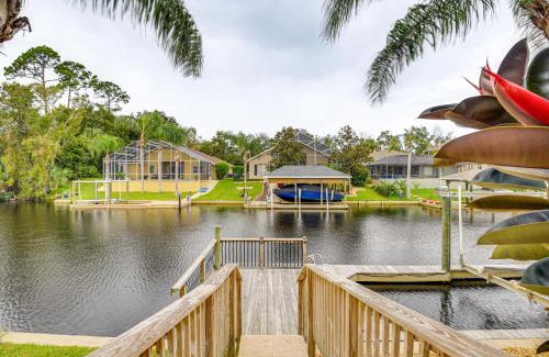 Palm Harbor House | On-Site Canal Access Luxe Home in Palm Coast!