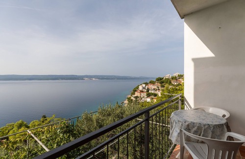 Mimice Apartment | One bedroom apartment with balcony and sea view Mimice, Omiš (A-11045-a)