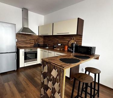 Ceske Budejovice Apartment | Orange byt s parkovacím místem v centru města