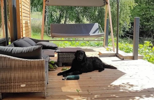 Buhlau House | Our largest tiny house - TinyHouse between the ponds. Large terrace, wood-burnin