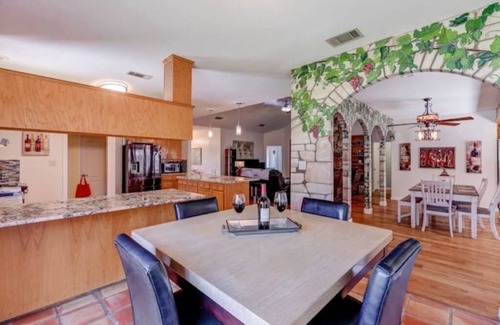 Leander House | Outdoor Living at Its Finest - Group Spa, Fire Gathering, Star Dining