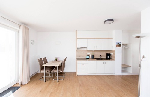 Plau am See Apartment | Panorama apartment "Leuchtturmblick", two terraces dog allowed. House 6 No 57