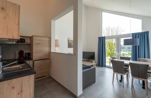 Mistelgau House | Panoramic house type 100 WD 07 - Panoramic house (100) in the holiday village at the Therme Obernsees