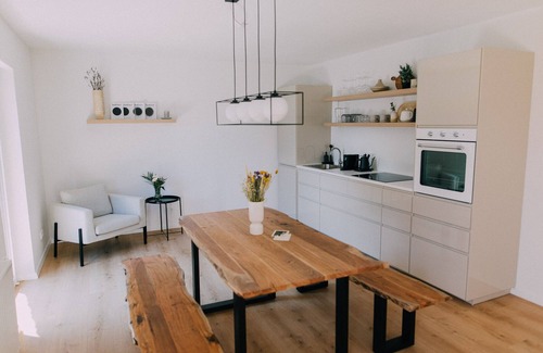 Traunkirchen Apartment | Panoramic view from above