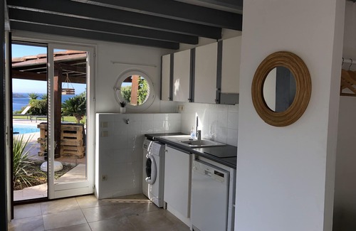 Saint-Florent Villa | PANORAMIC VIEW over the Gulf of Saint-Florent with heated swimming pool