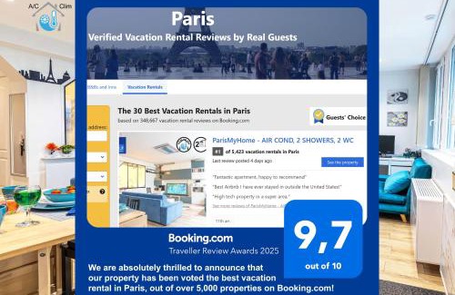 11th Arrondissement Apartment | Paris my home, GF, AIR COND, 2 SHOWERS, 2 WC