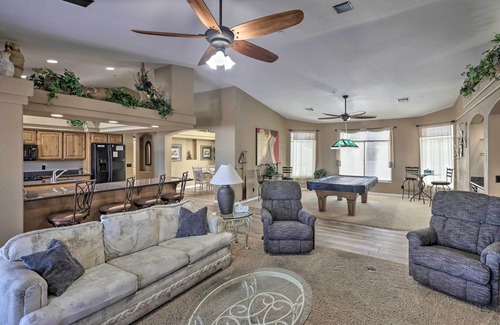 Lake Havasu City House | Patio + Lake Havasu View: Scenic Gated Retreat!