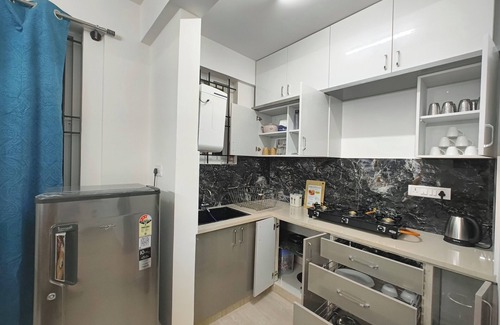 Agara Apartment | Peaceful 1BHK with Balcony, Wifi