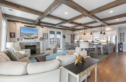 Holden Beach House | "Peaceful Breezy Feelin" is a 6 Bedroom, 6.5 Bathroom Oceanfront Home w/Private Pool, Elevator!