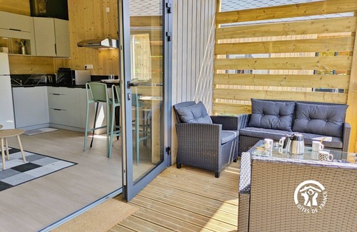 Saint-Berthevin Cottage | Peaceful Chalet at Camping de Coupeau for 4 Guests