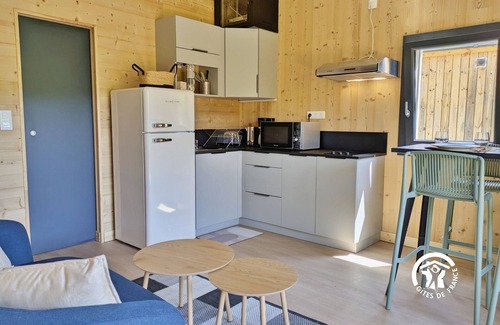 Saint-Berthevin Cottage | Peaceful Chalet at Camping de Coupeau for 4 Guests