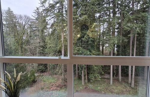 Surrey Apartment | Peaceful Full Space in the City with Creek & Forest Views, Near Beach & Highways