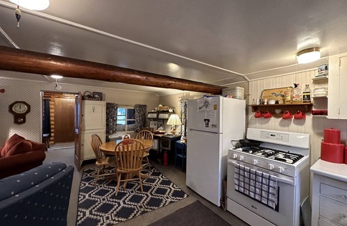 Fifty Lakes Cabin | Peaceful Vintage 1920's Lakefront Red Log Cabin