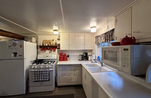 Fifty Lakes Cabin | Peaceful Vintage 1920's Lakefront Red Log Cabin