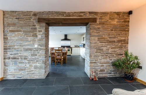 Llandeilo House | Pengelli Dairy. Country view with hottub