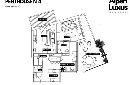 Kramsach Apartment | PENTHOUSE N`4 - AlpenLuxus Collection