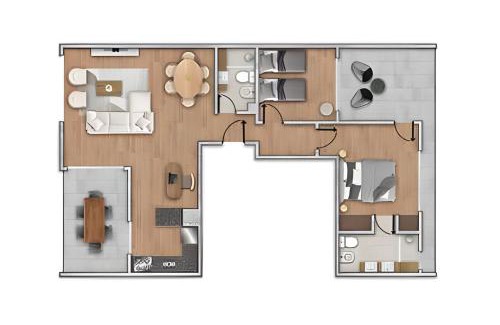 Villa Crespo Apartment | Perfect Families Private Terrace and BBQ