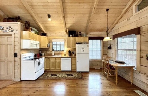 Tellico Plains Cabin | Perfectly private! Hot tub, king sized bed, grill, washer/dryer, and motorcycle friendly! Studio Cabin by RedAwning