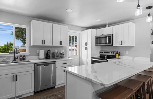 Casper House | Pet friendly house in Casper behind fairgrounds w AC, grill, WiFi, RV parking