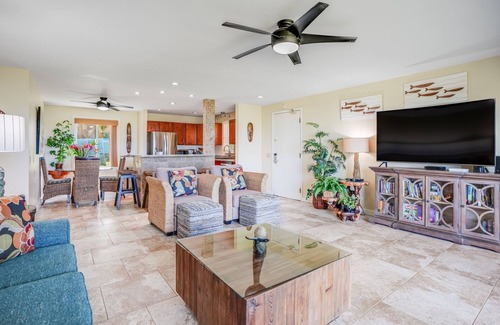 Kapaa Condo | Pono Kai B101, Udated, Beachfront, AC, Walk to Town, Sunrise Views