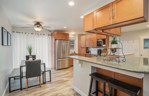 Stevensville House | Poolside Playhouse: Beach Getaway, Firepit & Games