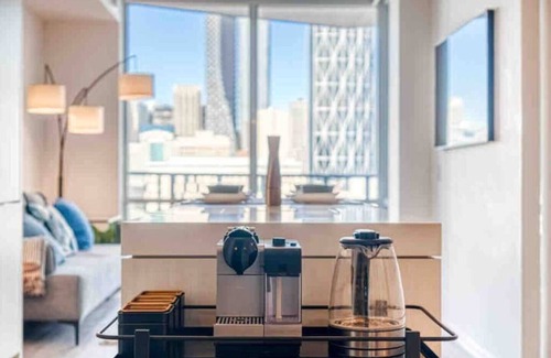 Bridgeland Condo | Postcard Views w/Chic Decor, Office, Parking