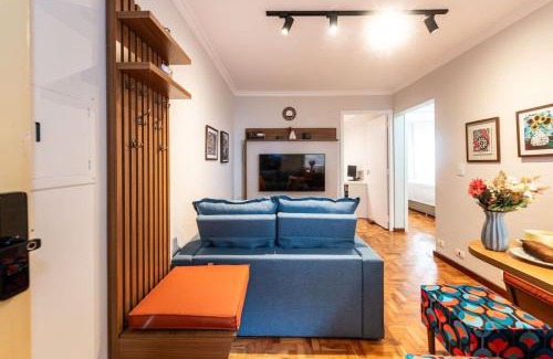 Liberdade Apartment | PR2 - Novo Grand Bhaus Family Paraíso - HCor - Metrô - Acomoda 4 pessoas