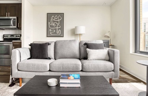 Columbia Heights Apartment | Premium 14th Street 1BR w/ Gym, Pool & W/D, walk to Metro, by Blueground