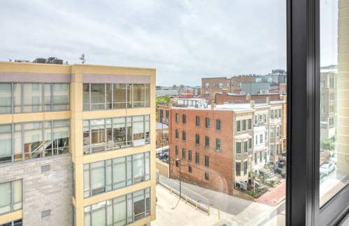 Columbia Heights Apartment | Premium 14th Street 1BR w/ Gym, Pool & W/D, walk to Metro, by Blueground