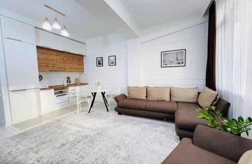 Almaty Apartment | Prestige 1-bedroom apartment in welcoming Almaty
