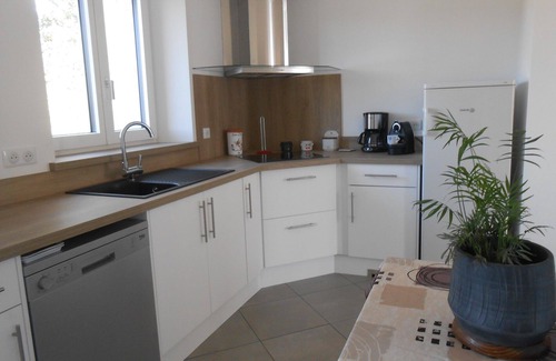 Brix House | Pretty stone house with large flowery grounds, open and green view