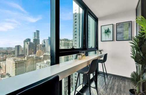 Melbourne Central Business District Apartment | Prime CBD Location - Modern Melbourne Apartment with Enclosed Balcony Free Tram Access