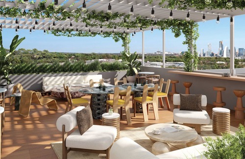 South Lamar Condo | Private Balcony | Resort Pool, Terrace w/Views, On-Site Dining | The Code