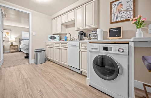 St. Charles Apartment | Private Basement Retreat with Hot Tub