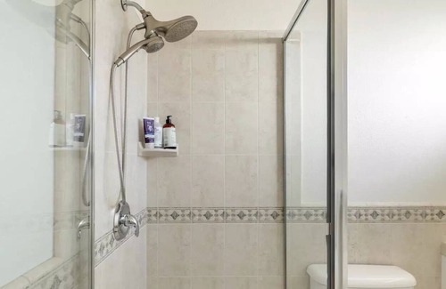 Berryessa House | Private bedroom overlooking beautiful yard & pool