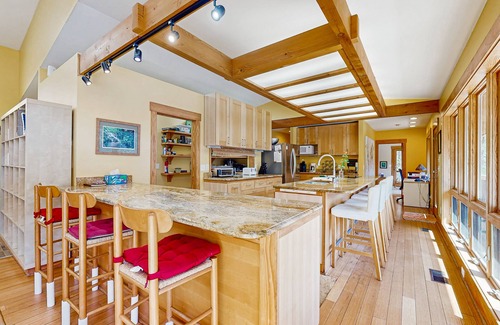 Tuckasegee House | Private eco-retreat with screened porch, play area, & wood stove
