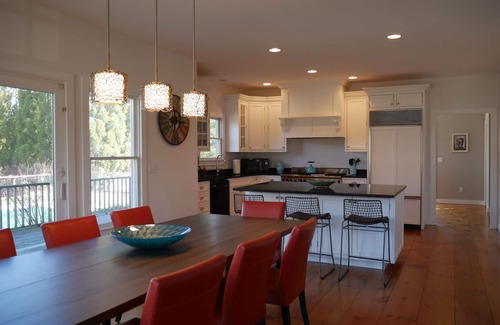 Shelter Island House | Private oasis with new baths and heated Gunite pool near Wades Beach