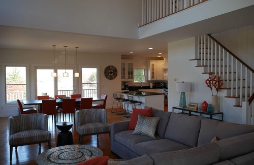 Shelter Island House | Private oasis with new baths and heated Gunite pool near Wades Beach